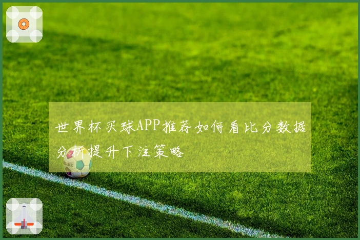世界杯买球APP推荐如何看比分数据分析提升下注策略